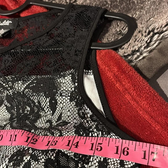 Nordstrom black Lace knee length Dress Sz Small - Picture 6 of 10